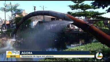 Bom Dia Pará Adutora de água da Cosanpa apresenta vazamento no bairro