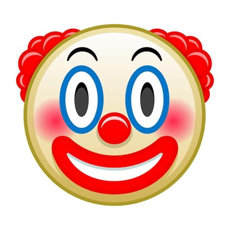 Emoticon De Calidad Superior Payaso De Circo Emoji Emoticon Con Nariz