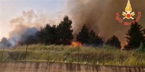 Catanzaro Vasto Incendio Nel Quartiere Marinaro Evacuate Alcune