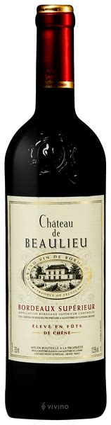 Ch Teau Beaulieu Bordeaux Sup Rieur Vivino Us