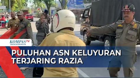 Keluyuran Saat Jam Kerja Puluhan Asn Terjaring Razia Di Banjarmasin