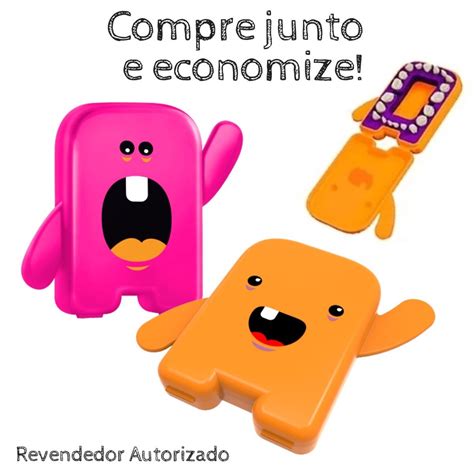 Kit Estojo Caixinha Porta Dente De Leite Rosa Laranja Angie Submarino