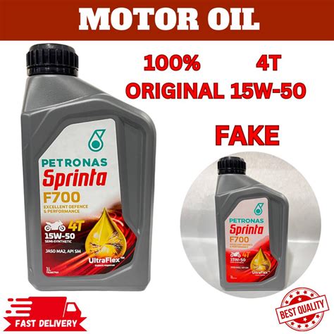 PETRONAS SPRINTA F700 4T 1 LITRE 15W50 MINYAK MOTOR NEW STOCK 100