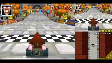 Mario Kart DS Time Trials 36 Karts Vs 1 Staff Ghost Delfino Square