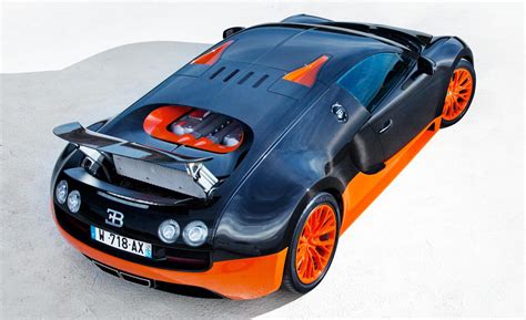 Bugatti Veyron Setting Speed Record Super Sport Model Rear 34 Sports