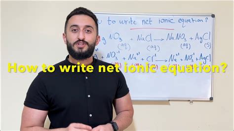 How To Write Net Ionic Equations Youtube