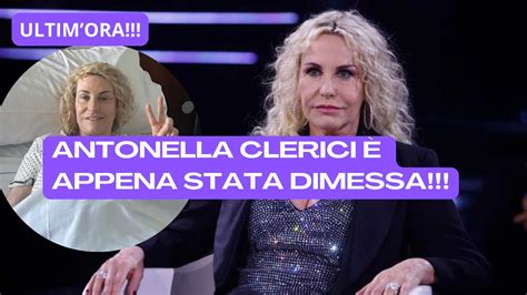 Antonella Clerici Stata Appena Dimessa Dallospedale Ma Non Sembra