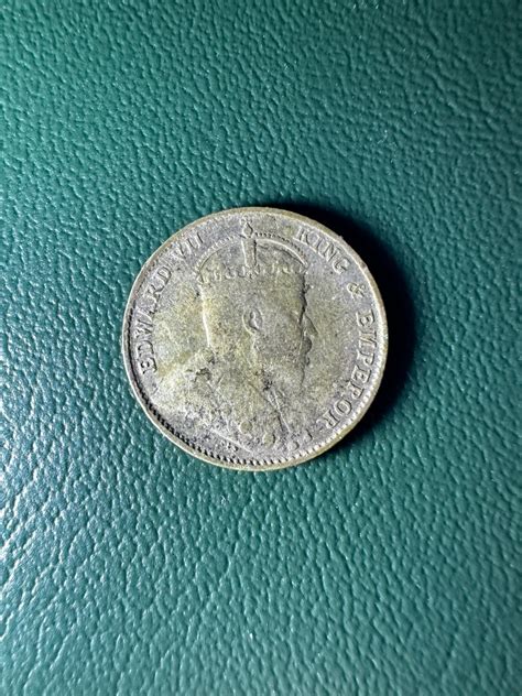 Silver Coin Cents Straits Settlements King Edward Vii