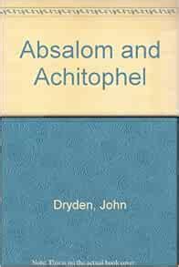 Absalom and Achitophel: Dryden, John, Roberts, Philip: 9780004603216 ...