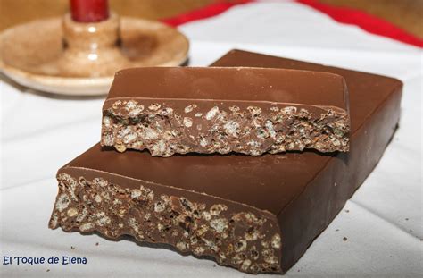 TURRÓN DE CHOCOLATE CON CHOCO KRISPIES