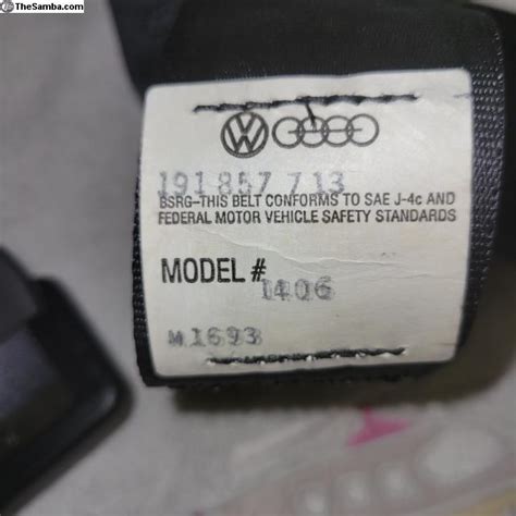 Thesamba Vw Classifieds Oem Vw Lap Belt With Belt Lock