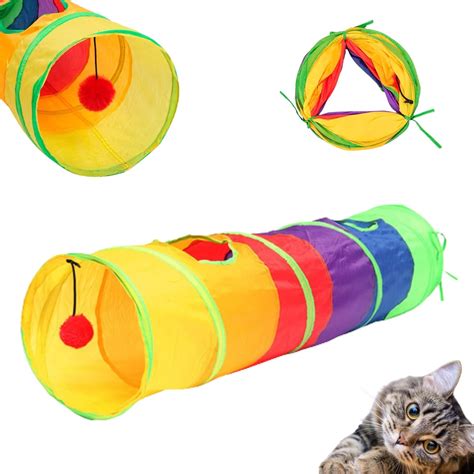 Brinquedo Interativo Para Gatos Pets Túnel Labirinto Colorido