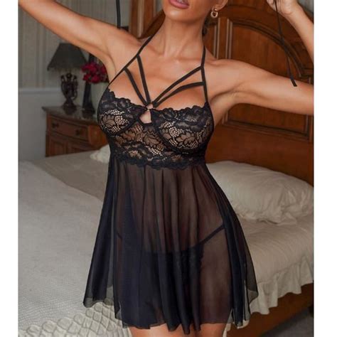 Lingerie Femme Tenue Sexy Nuisette Fendue Sous Vetements Feminins Sexy