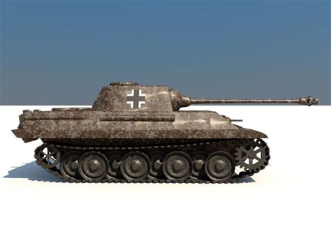 Panzer V Panther 3D Model $20 - .obj .c4d .3ds - Free3D