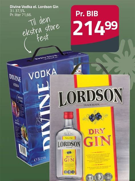 Divine Vodka El Lordson Gin Tilbud Hos Fleggaard