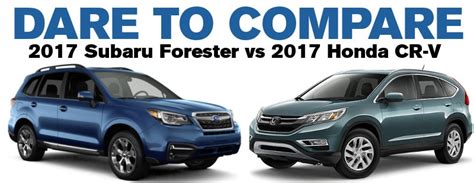 Subaru Forester Vs Honda Cr V Compare At Mclaughlin Subaru