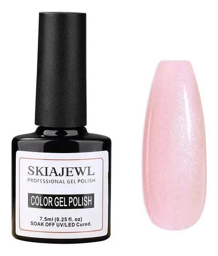 Skiajewl Esmalte De Uas De Gel Con Purpurina Color Nude Salu Mercadolibre