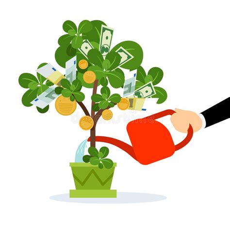 Money Tree Illustration Stock Vector Illustration Of Coin