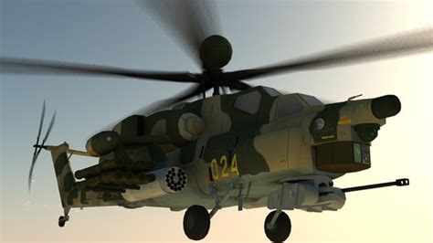 3d mi-28n havoc vs apache helicopter