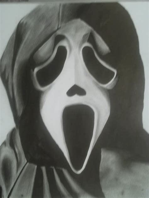 Ghost Face Drawing at PaintingValley.com | Explore collection of Ghost ...