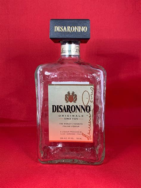 EMPTY Disaronno Glass Bottle, Disaronno 750 Ml Glass Bottle, Mancave ...