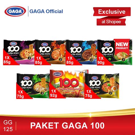 Jual GAGA 100 Extra Pedas Goreng Habanero Dan GAGA 100 Series GG125