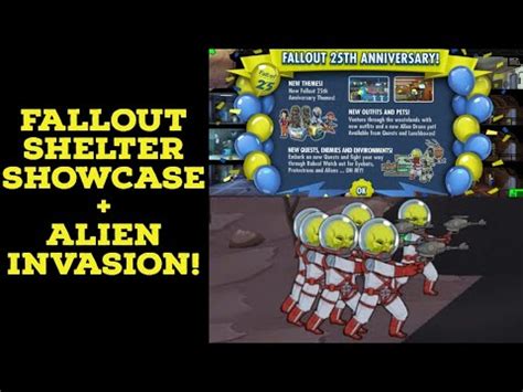 Fallout Shelter Showcase Alien Invasion 25th Anniversary Update