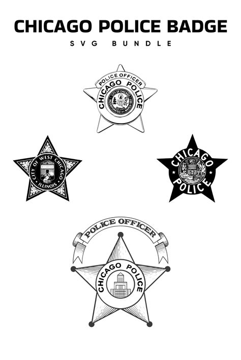 Chicago Police Badge Svg Designs Masterbundles