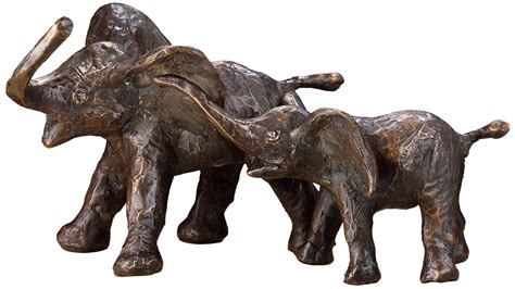 Skulptur Elefantenfamilie Bronze Von Kurt Arentz Kaufen Ars Mundi