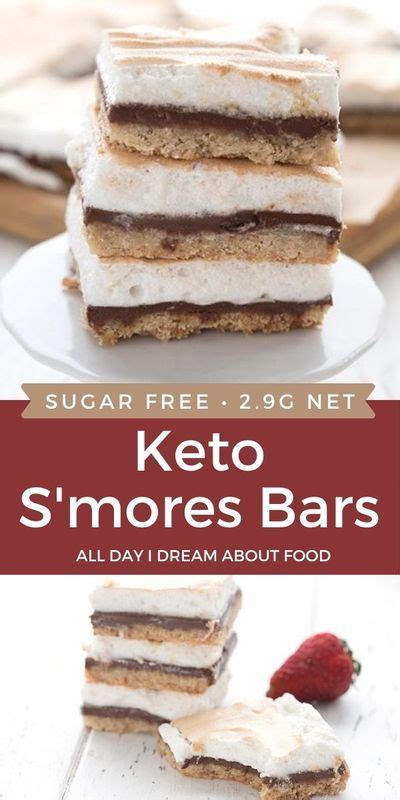 Keto Smores Bars Recipe Keto Dessert Recipes Low Carb Desserts Low Carb Sweets