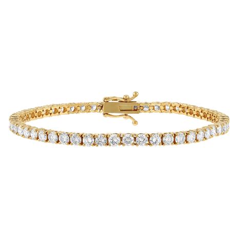 Diamond 4 Prong Tennis Bracelet In Yellow Gold 6 00 Cttw Borsheims