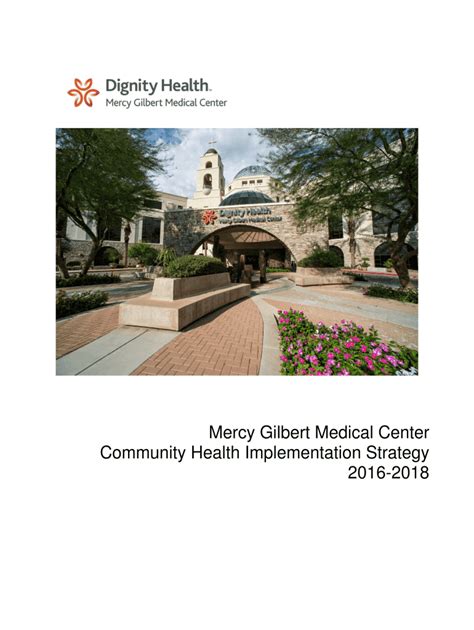 Fillable Online Dignityhealth Mercy Gilbert Medical Center Community