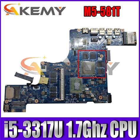 AKEMY Laptop Motherboard For Acer M5 581T Main Board Q5LJ1 LA 8203P I5