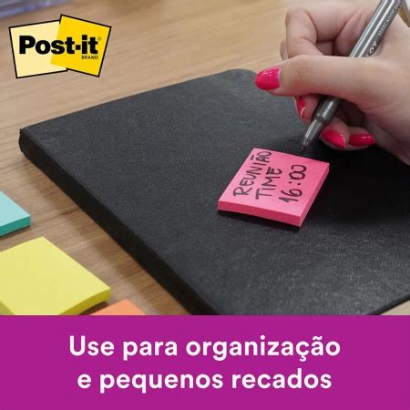 Bloco De Notas Adesivas Post It Tropical Blocos De X Mm Folhas