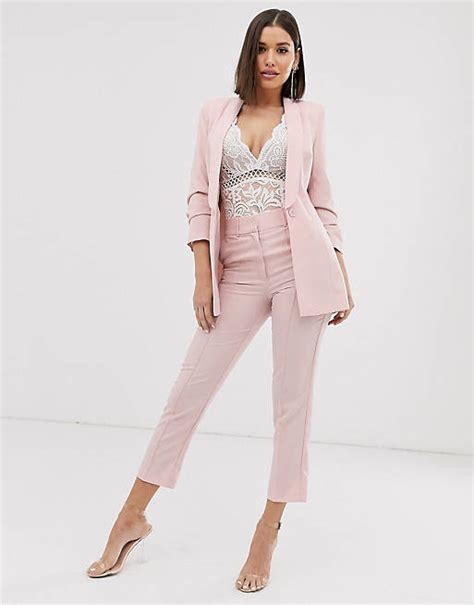 Asos Design Mix And Match Suit In Pink Asos