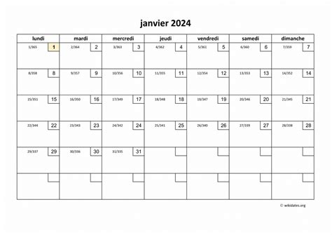 Calendrier 2024 à Imprimer