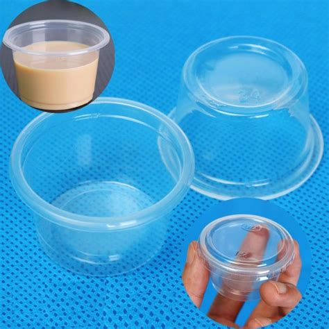 Jual Cup Bening Ml Sp Ml Tutup Gelas Plastik Polos Kecil Puding Es