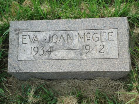 Eva Joan Joan Mcgee 1934 1942 Find A Grave Memorial