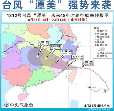 图表：台风“潭美”强势来袭