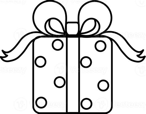 gift box outline hand drawn 20695804 PNG