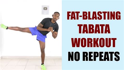 30 Minute Fat Blasting No Repeat Tabata Workout No Equiment No Jumping