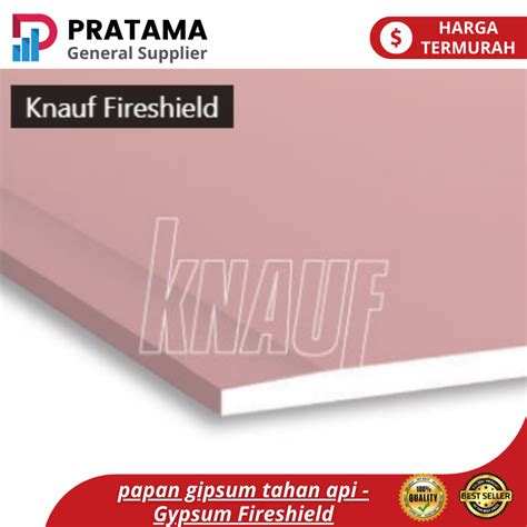 Jual Papan Gipsum Tahan Api Gypsum Fireshield Partisi Langit