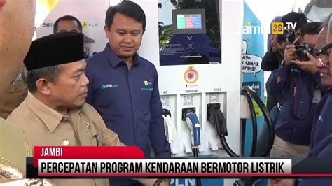 Al Haris Resmikan Stasiun Pengisian Kendaraan Listrik Umum Perdana Di