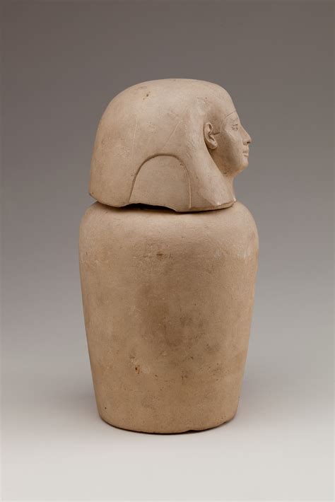 Canopic Jar Representing The Deity Imsety Late Period The Met