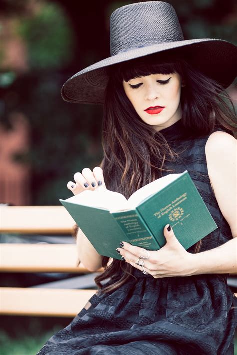 Reading The Norton Anthology In A Black Swan Dress Designed By Rachel