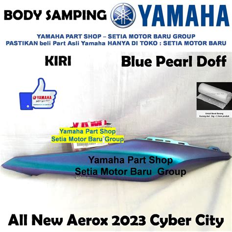 Body Bodi Samping All New Aerox Cyber City Biru Blue Pearl Doff Kiri