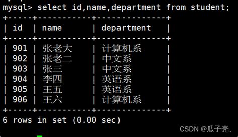 Mysql多表查询练习 Csdn博客