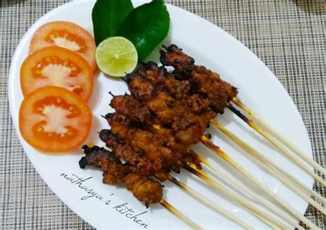 Resep Sate Daging Bumbu Kari Oleh Nathasya S Kitchen Cookpad