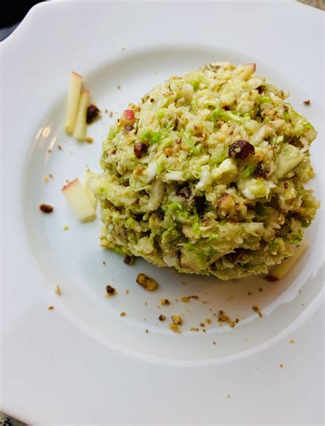 Grated Brussel Sprout Salad Tastefully Grace