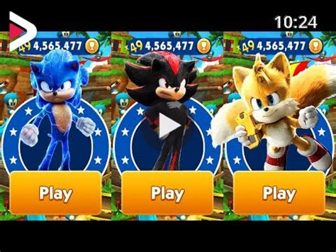 Sonic Dash Movie Sonic Tails Shadow Vs All Bosses Zazz Eggman